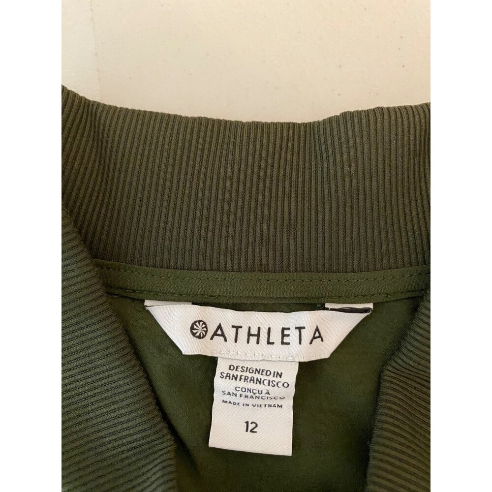 Athleta Olive Green Sleeveless Romper - Picture 3 of 11